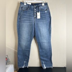 SOLD JUDY BLUE Boyfriend High Waist Jean JB82596MD size 11/30 NWT